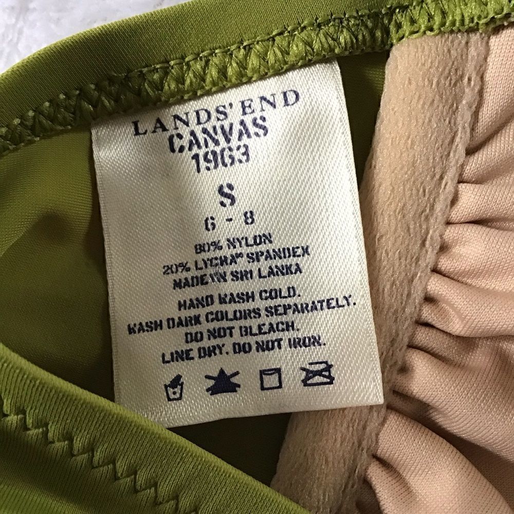 Land’s End Canvas 1963 Bandeau Bikini Top - Picture 3 of 6